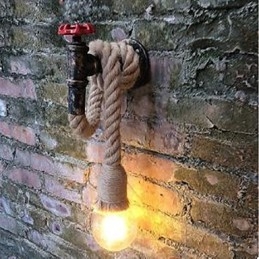 Designer Touch Decorative Rustic Lodge Painting Feature for Ambient Light Wall Sconces Wall Light