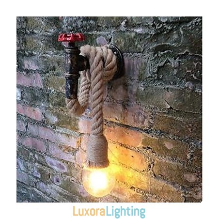 Designer Touch Decorative Rustic Lodge Painting Feature for Ambient Light Wall Sconces Wall Light