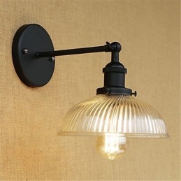 Designer Touch Decorative Country Retro Painting Feature for Mini Style Eye Protection Ambient Light Wall Sconces