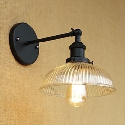 Designer Touch Decorative Country Retro Painting Feature for Mini Style Eye Protection Ambient Light Wall Sconces
