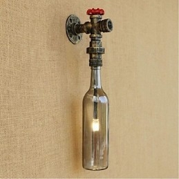 Designer Touch Decorative Smoke Gray Water Bottle Wall Lamp Wall Light