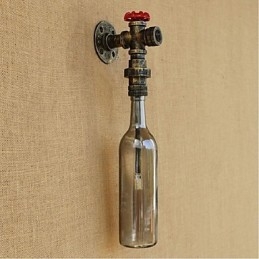 Designer Touch Decorative Smoke Gray Water Bottle Wall Lamp Wall Light