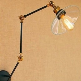 Designer Touch Decorative Rustic Lodge Country Chrome Feature for Swing Arm Ambient Light Swing Arm Lights