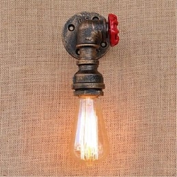 Designer Touch Decorative Nostalgia Simple Water Pipe Small Wall Lamp Wall Light