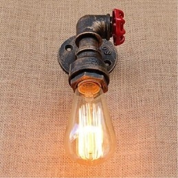 Designer Touch Decorative Nostalgia Simple Water Pipe Small Wall Lamp Wall Light