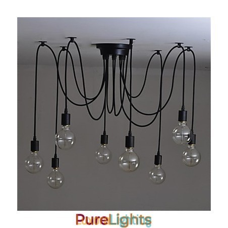 Designer Touch Decorative American Country Retro 8 Head Beauty Flower Pendant