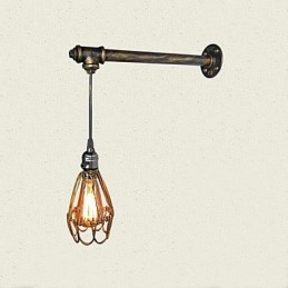 Designer Touch Decorative Loft vintage Wall Lights With switch Industrial Edison Fashion Simplicity Wall Sconce Metal Base Cap