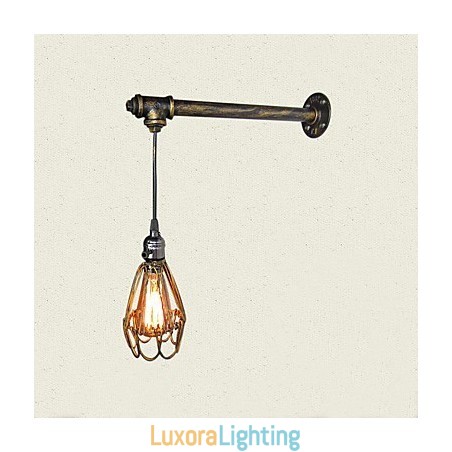 Designer Touch Decorative Loft vintage Wall Lights With switch Industrial Edison Fashion Simplicity Wall Sconce Metal Base Cap