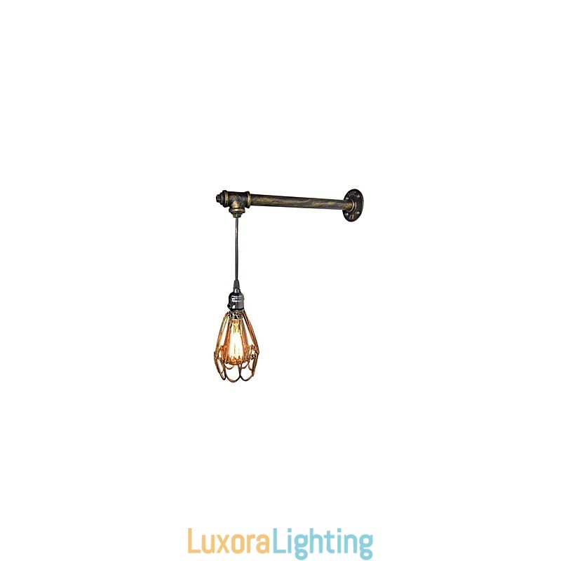 Designer Touch Decorative Loft vintage Wall Lights With switch Industrial Edison Fashion Simplicity Wall Sconce Metal Base Cap