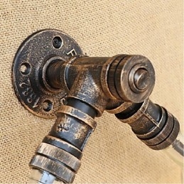 Designer Touch Decorative Retro American Village Creative Industry Wind Water Bottle Wall Lamp Wall Light Amber