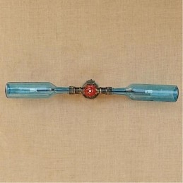 Designer Touch Decorative Retro American Village Creative Industry Wind Water Bottle Wall Lamp Wall Light Blue