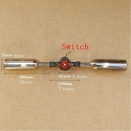 Designer Touch Decorative Retro American Village Creative Industry Wind Water Bottle Wall Lamp Wall Light Blue