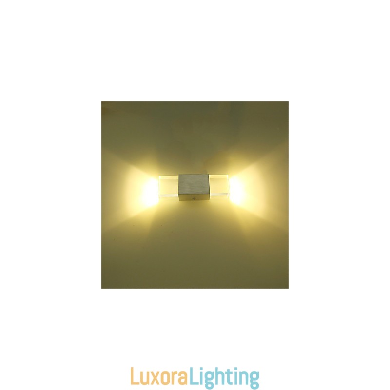 Designer Touch Decorative 6 Fluorescent Tube Socket Modern Contemporary Shiny Feature for Ambient Light Wall Sconces Wall Light