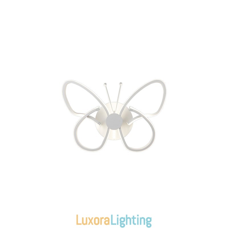 Designer Touch Decorative Modern Wall Lights Butterfly Shape Creative Metal Acrylic Living Room Hallway Bedroom Hotel rooms Bedside Lamp