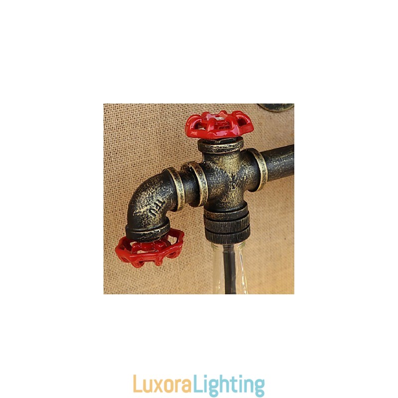 Designer Touch Decorative Retro Industrial Wind Switch Water Bottle Wall Lamp Wall Light Blue