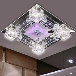 Designer Touch Decorative Modern Contemporary Crystal Electroplated Glass Flush Mount