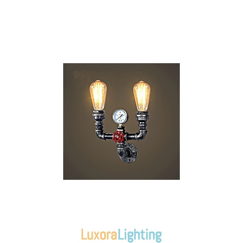 Designer Touch Decorative 2 Heads Vintage Industrial Metal Wall Lights Restaurant Cafe Bar Decoration lighting