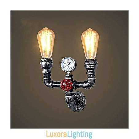 Designer Touch Decorative 2 Heads Vintage Industrial Metal Wall Lights Restaurant Cafe Bar Decoration lighting