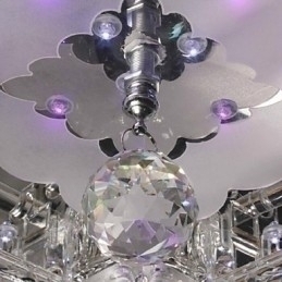 Designer Touch Decorative Modern Contemporary Crystal Electroplated Glass Flush Mount