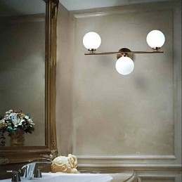 Designer Touch Decorative Glass Wall Lamp Modern Contemporary Bronze Feature for Mini Style Uplight Wall Sconces Wall Light