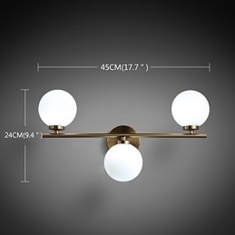 Designer Touch Decorative Glass Wall Lamp Modern Contemporary Bronze Feature for Mini Style Uplight Wall Sconces Wall Light