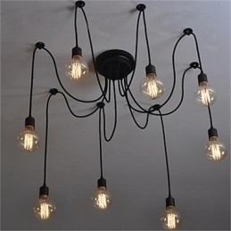 Designer Touch Decorative American Country Retro 8 Head Beauty Flower Pendant