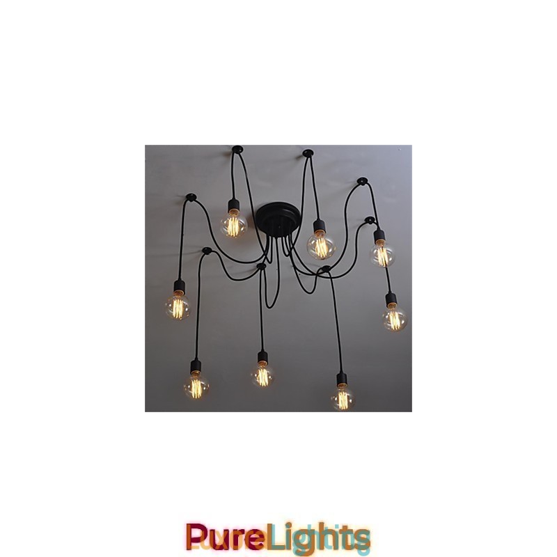 Designer Touch Decorative American Country Retro 8 Head Beauty Flower Pendant