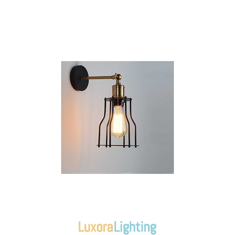 Designer Touch Decorative Loft vintage Wall Lights Industrial Edison Fashion Simplicity Wall Sconces Metal Base Cap