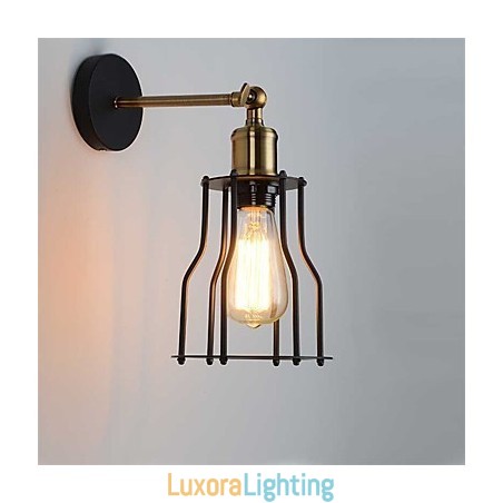 Designer Touch Decorative Loft vintage Wall Lights Industrial Edison Fashion Simplicity Wall Sconces Metal Base Cap