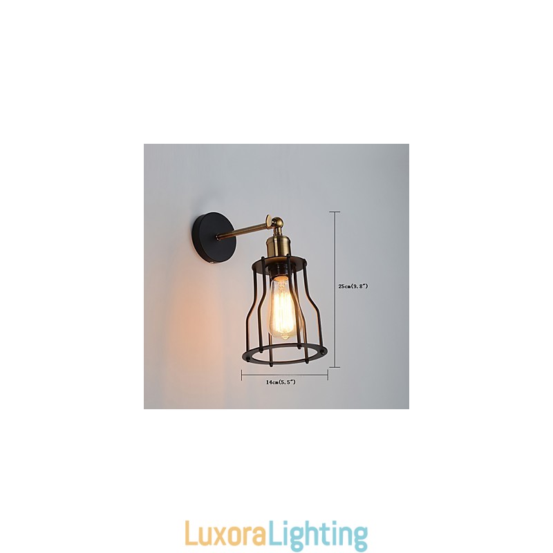 Designer Touch Decorative Loft vintage Wall Lights Industrial Edison Fashion Simplicity Wall Sconces Metal Base Cap