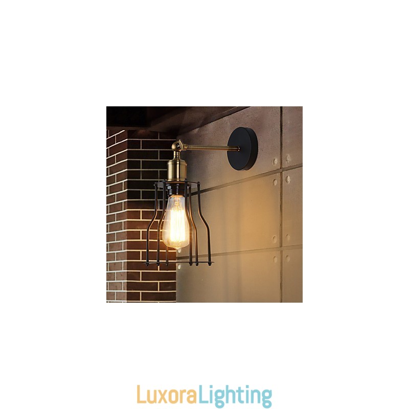 Designer Touch Decorative Loft vintage Wall Lights Industrial Edison Fashion Simplicity Wall Sconces Metal Base Cap
