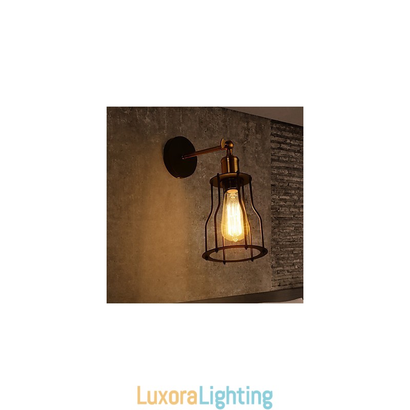 Designer Touch Decorative Loft vintage Wall Lights Industrial Edison Fashion Simplicity Wall Sconces Metal Base Cap