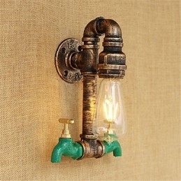Designer Touch Decorative Country Retro Painting Feature for Mini Style Ambient Light Wall Sconces Wall Light