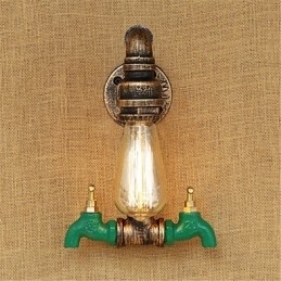 Designer Touch Decorative Country Retro Painting Feature for Mini Style Ambient Light Wall Sconces Wall Light