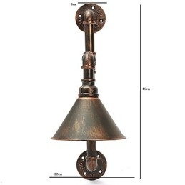 Designer Touch Decorative Water Pipe Wall Lights Retro Industrial Style Creative Country Metal Restaurant Cafe Bars Bar Table Wall Sconces
