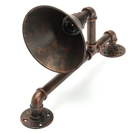 Designer Touch Decorative Water Pipe Wall Lights Retro Industrial Style Creative Country Metal Restaurant Cafe Bars Bar Table Wall Sconces