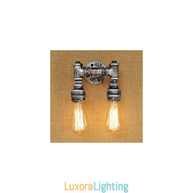 Designer Touch Decorative Rustic Lodge Country Retro Painting Feature for Mini Style Ambient Light Wall Sconces