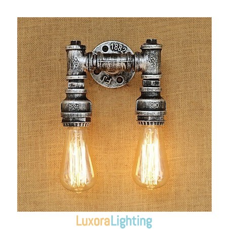 Designer Touch Decorative Rustic Lodge Country Retro Painting Feature for Mini Style Ambient Light Wall Sconces