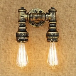 Designer Touch Decorative Rustic Lodge Country Retro Painting Feature for Mini Style Ambient Light Wall Sconces