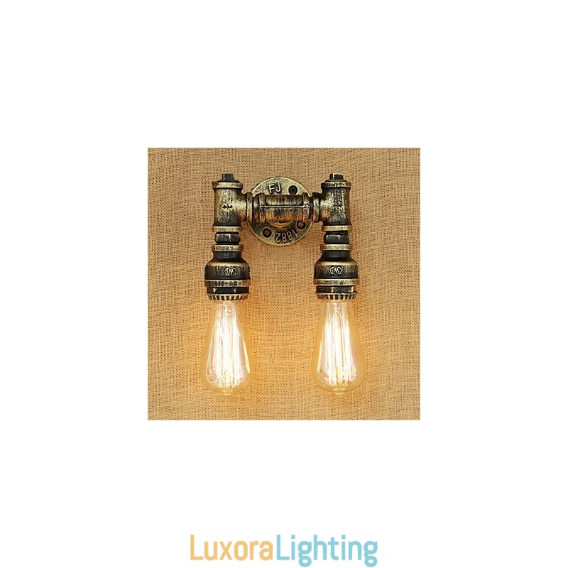 Designer Touch Decorative Rustic Lodge Country Retro Painting Feature for Mini Style Ambient Light Wall Sconces