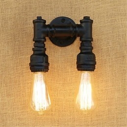 Designer Touch Decorative Rustic Lodge Country Retro Painting Feature for Mini Style Ambient Light Wall Sconces