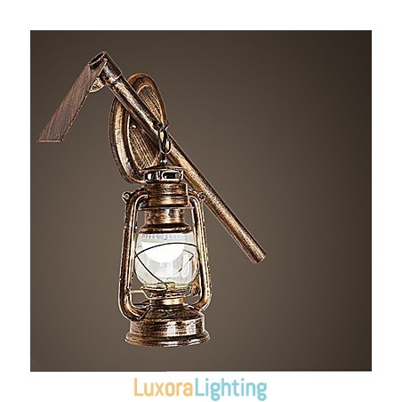 Designer Touch Decorative Rustic Lodge Painting Feature for Mini Style Uplight Wall Sconces Wall Light C