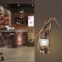 Designer Touch Decorative Rustic Lodge Painting Feature for Mini Style Uplight Wall Sconces Wall Light C