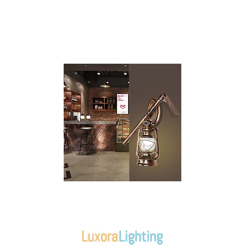 Designer Touch Decorative Rustic Lodge Painting Feature for Mini Style Uplight Wall Sconces Wall Light C