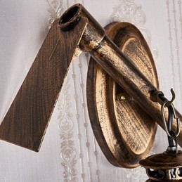 Designer Touch Decorative Rustic Lodge Painting Feature for Mini Style Uplight Wall Sconces Wall Light C