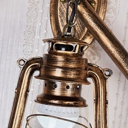 Designer Touch Decorative Rustic Lodge Painting Feature for Mini Style Uplight Wall Sconces Wall Light C