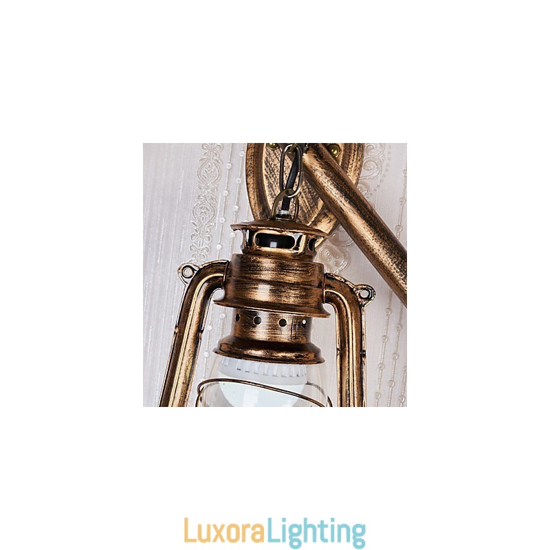 Designer Touch Decorative Rustic Lodge Painting Feature for Mini Style Uplight Wall Sconces Wall Light C