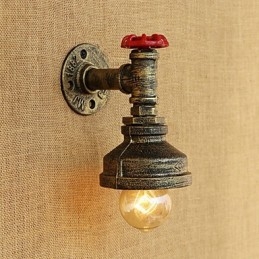 Designer Touch Decorative Country Retro Painting Feature for Ambient Light Wall Sconces Wall Light