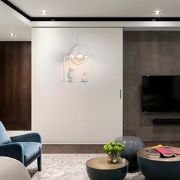 Designer Touch Decorative Modern Contemporary Painting Feature for Eye Protection Ambient Light Wall Sconces Wall Light