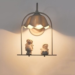 Designer Touch Decorative Modern Contemporary Painting Feature for Eye Protection Ambient Light Wall Sconces Wall Light